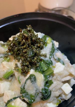 豆腐と舞茸の蓮根とじ-レシピのメイン写真