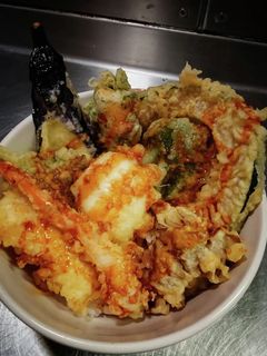 魚介と野菜で天丼!❨(@≧↺≦@)❩wノ-レシピのメイン写真