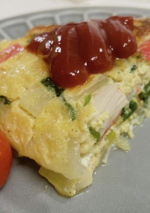 和風スパニッシュオムレツ　卵大量消費！-レシピのメイン写真