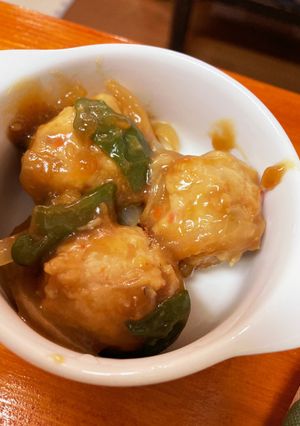 甘酸餡かけミートボール-レシピのメイン写真