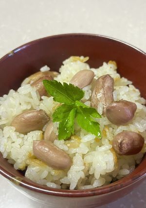 ホクホクほんのり甘いピーナッツご飯-レシピのメイン写真