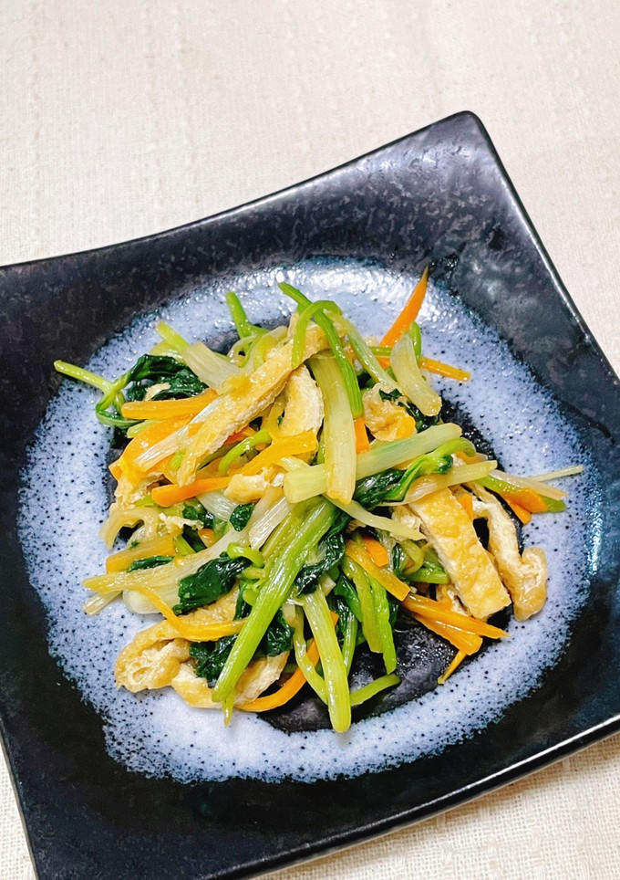 根みつばのごま油炒め-レシピのメイン写真