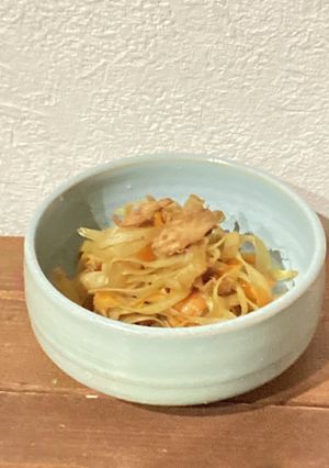 ごぼうとシーチキンのバルサミコ酢炒め-レシピのメイン写真