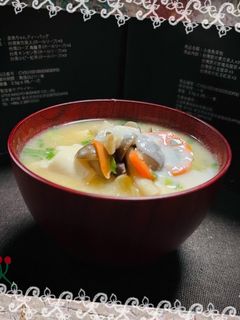 酒粕入り...ほっこりお味噌汁♪-レシピのメイン写真