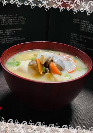 酒粕入り...ほっこりお味噌汁♪-レシピのメイン写真