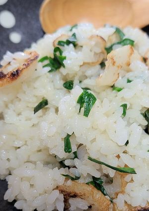 ニラとちくわの後がけお醤油チャーハン-レシピのメイン写真