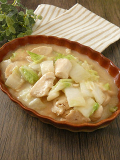 鶏肉と白菜のにんにく味噌あんかけ-レシピのメイン写真