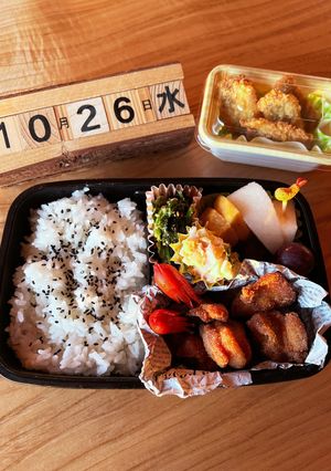 2022.10/26 中学生男子お弁当-レシピのメイン写真