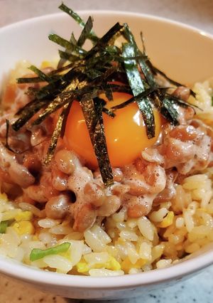 悶絶鬼旨！納豆卵かけチャーハン-レシピのメイン写真