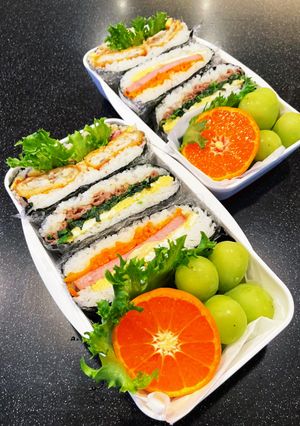 高校生弁当2022 10月26おにぎらず-レシピのメイン写真
