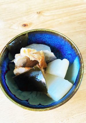 新巻鮭　アラ　大根煮　-レシピのメイン写真