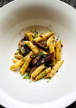 秋刀魚のパスタ　アンチョビソース-レシピのメイン写真