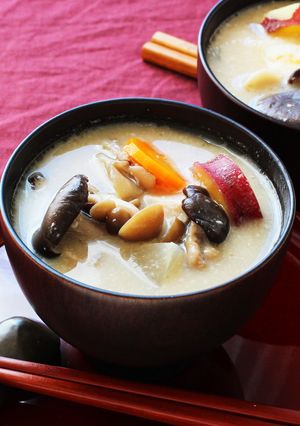 きのこん汁　きのこ＆根菜でほっこり味噌汁-レシピのメイン写真