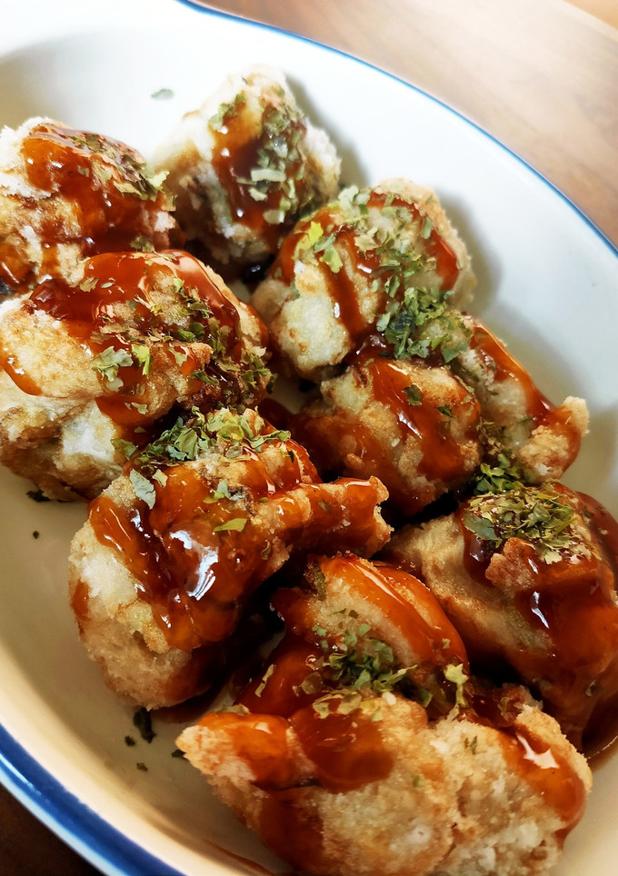 里芋の揚げたこ焼き風-レシピのメイン写真