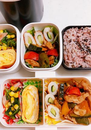 娘のお弁当200★+ダンナの分も-レシピのメイン写真