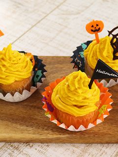 ハロウィンに★かぼちゃのカップケーキ-レシピのメイン写真