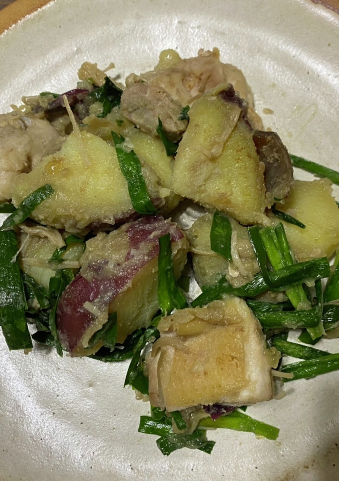 鶏肉とさつまいもの中華風炒め-レシピのメイン写真