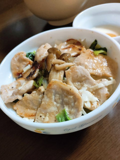 あっと言う間に完成!塩味の生姜焼き丼-レシピのメイン写真