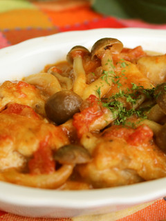 しめじと鶏肉のトマトクリーム煮-レシピのメイン写真