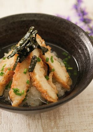 簡単！フライドチキンだし茶漬け-レシピのメイン写真