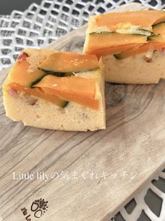 かぼちゃとベーコンのケークサレ-レシピのメイン写真