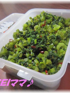 材料1つ!ご飯が進む♪かぶの葉炒め-レシピのメイン写真