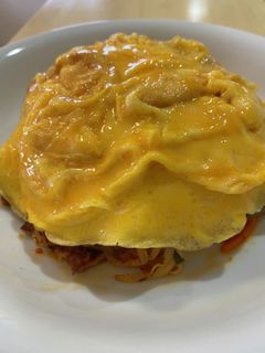 簡単!手抜き!キムチ野菜炒めオムレツ-レシピのメイン写真