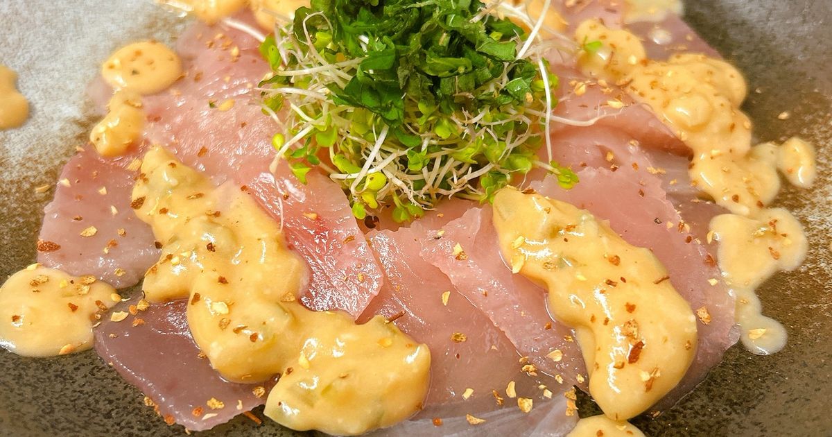 お刺身を♪わさび漬けカルパッチョソースで by yummysunny