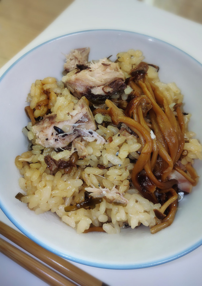 とろさば水煮缶となめたけの炊き込みご飯-レシピのメイン写真