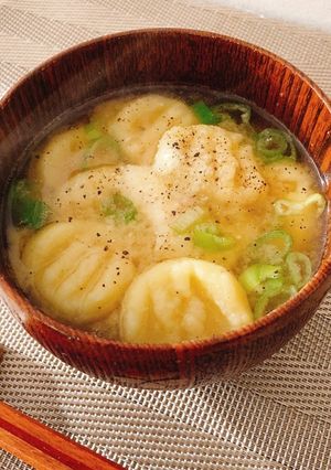 じゃがいものニョッキで洋風ほっこり味噌汁-レシピのメイン写真