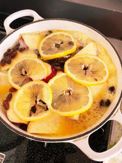 りんごとさつま芋のオレンジジュース煮-レシピのメイン写真