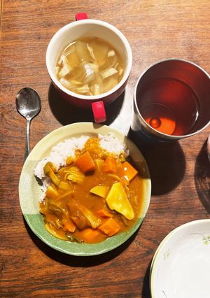 葉野菜と根菜のリメイクカレー-レシピのメイン写真