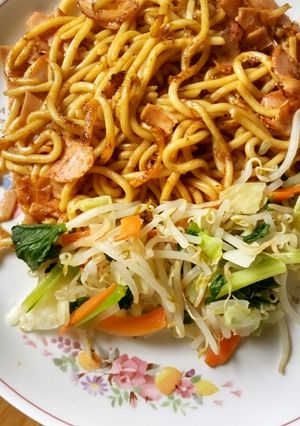 野菜別添え、ないよりましの「焼うどん」-レシピのメイン写真