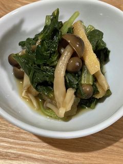 小松菜と油揚げの煮浸し-レシピのメイン写真