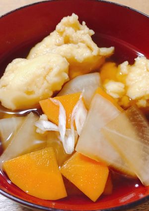 母の味を米粉ですいとん-レシピのメイン写真