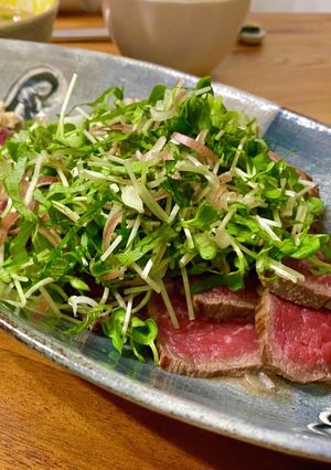 薬味たっぷりの牛たたき-レシピのメイン写真