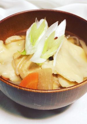 屋台の定番☆味噌が決め手のすいとん汁-レシピのメイン写真