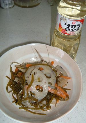 レンコンと切り昆布のキンピラ-レシピのメイン写真