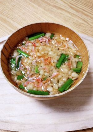 桜えびと天かすのお味噌汁-レシピのメイン写真