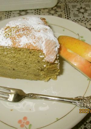 米粉で作る抹茶シフォンケーキ！フワッと旨-レシピのメイン写真
