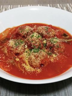 超簡単!ミートボールのトマト煮込み!!-レシピのメイン写真