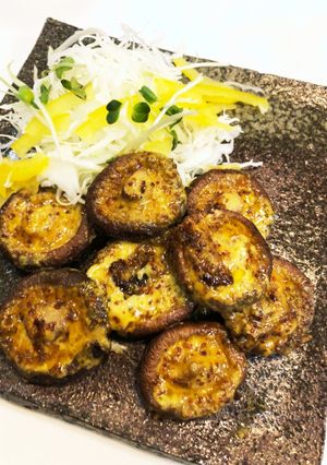 しいたけのハニーマスタードカレー風味焼き-レシピのメイン写真