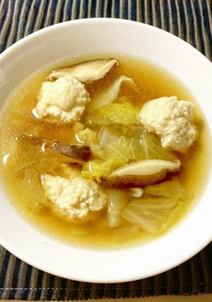 ふわふわ鶏団子の味噌鍋-レシピのメイン写真
