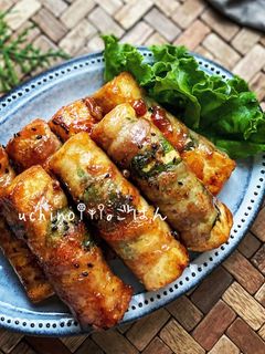 居酒屋風♪♪厚揚げのテリテリ大葉肉巻き-レシピのメイン写真