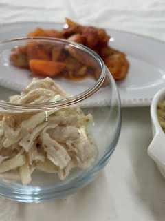 リンゴと蒸し鶏の胡麻サラダ-レシピのメイン写真