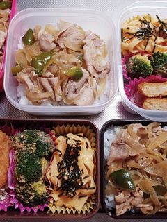 高校生息子、旦那、娘弁当(10/27)-レシピのメイン写真