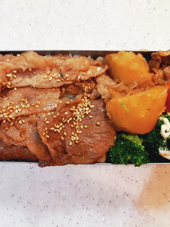 高校生弁当覚え書き92焼き肉肉じゃが弁当-レシピのメイン写真