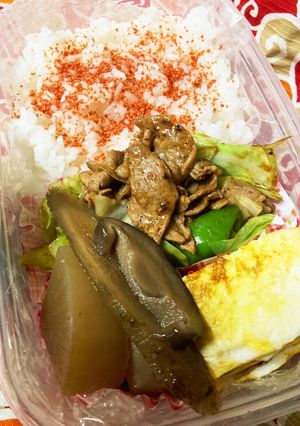 2022/10/26 回鍋肉弁当-レシピのメイン写真