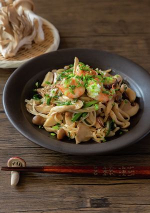 プロの技で！きのことエビの香港炒ビーフン-レシピのメイン写真