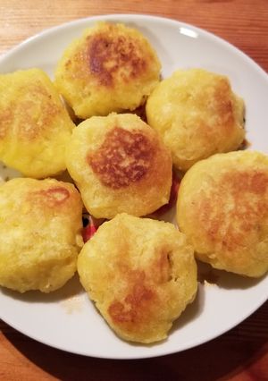 フライパンdeさつまいも焼き団子-レシピのメイン写真